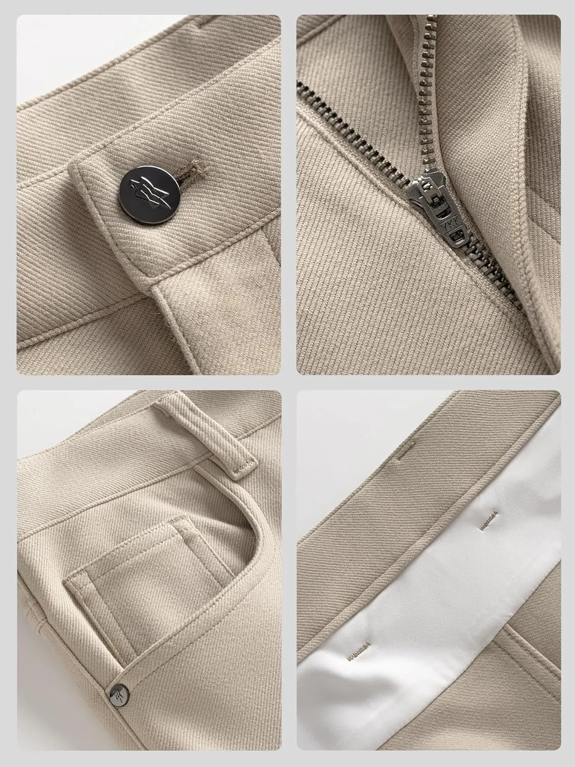 Khaki Pants Mens Classic Fit Stretch 5-Pocket Stretch Twill Pant