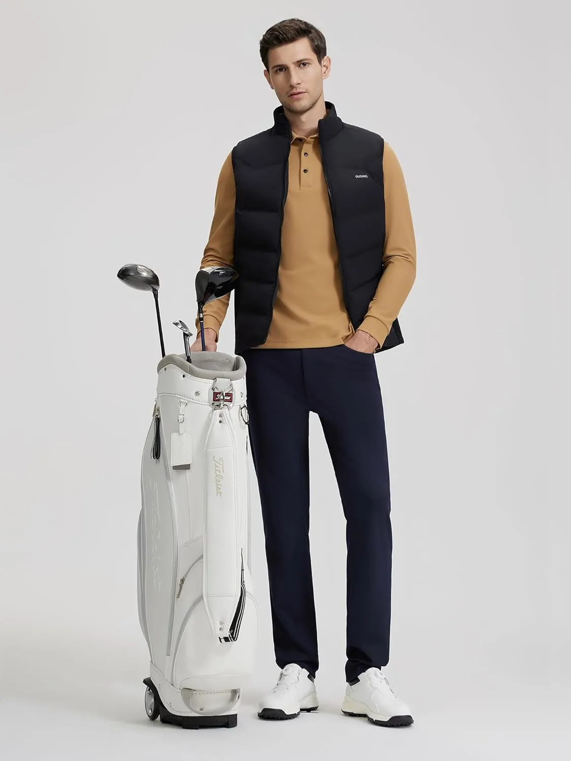 Khaki Pants Mens Classic Fit Stretch 5-Pocket Stretch Twill Pant