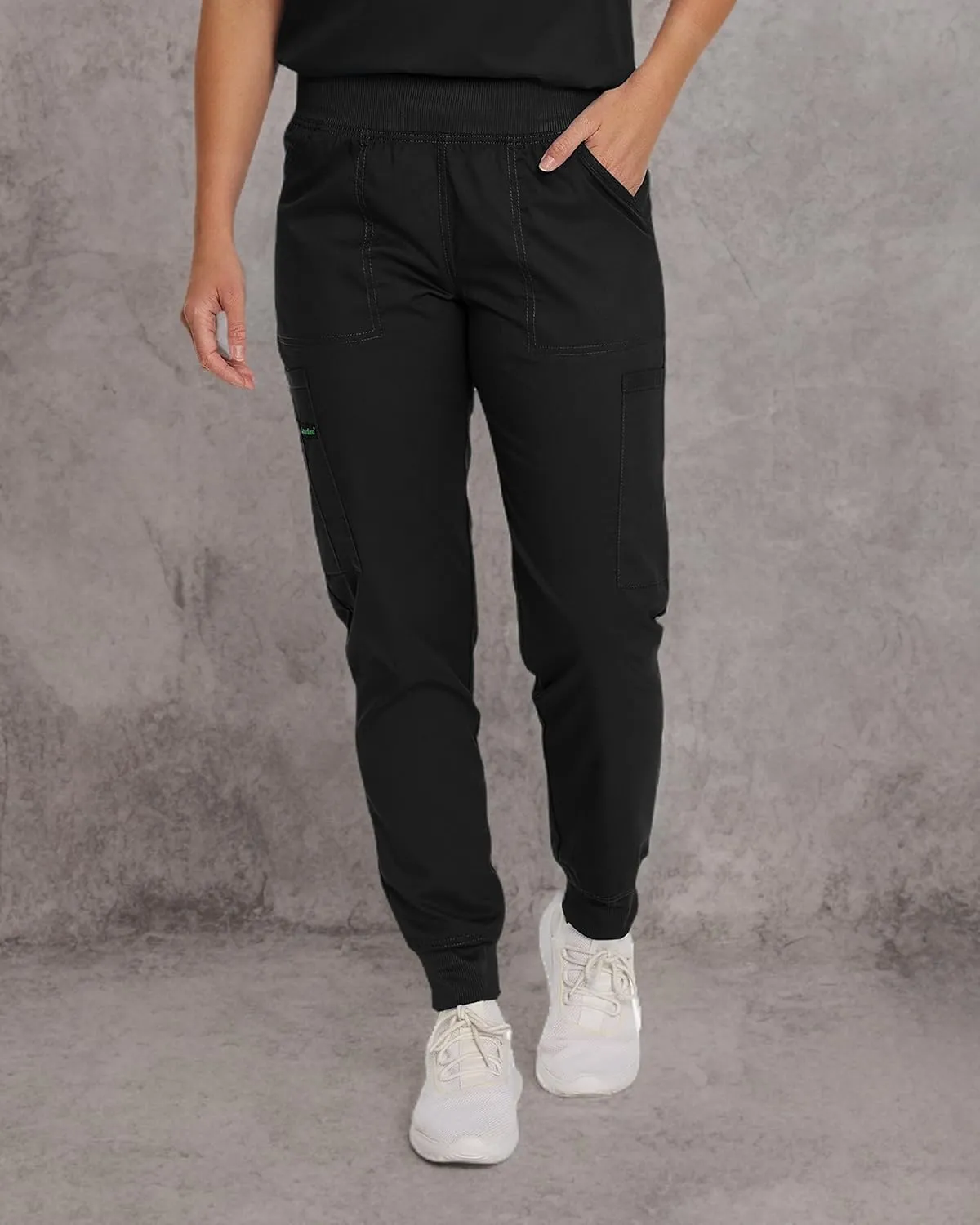 Landau Proflex Tailored Fit Stretch 7-Pocket Jogger Scrub Pants for Women 2030PRV