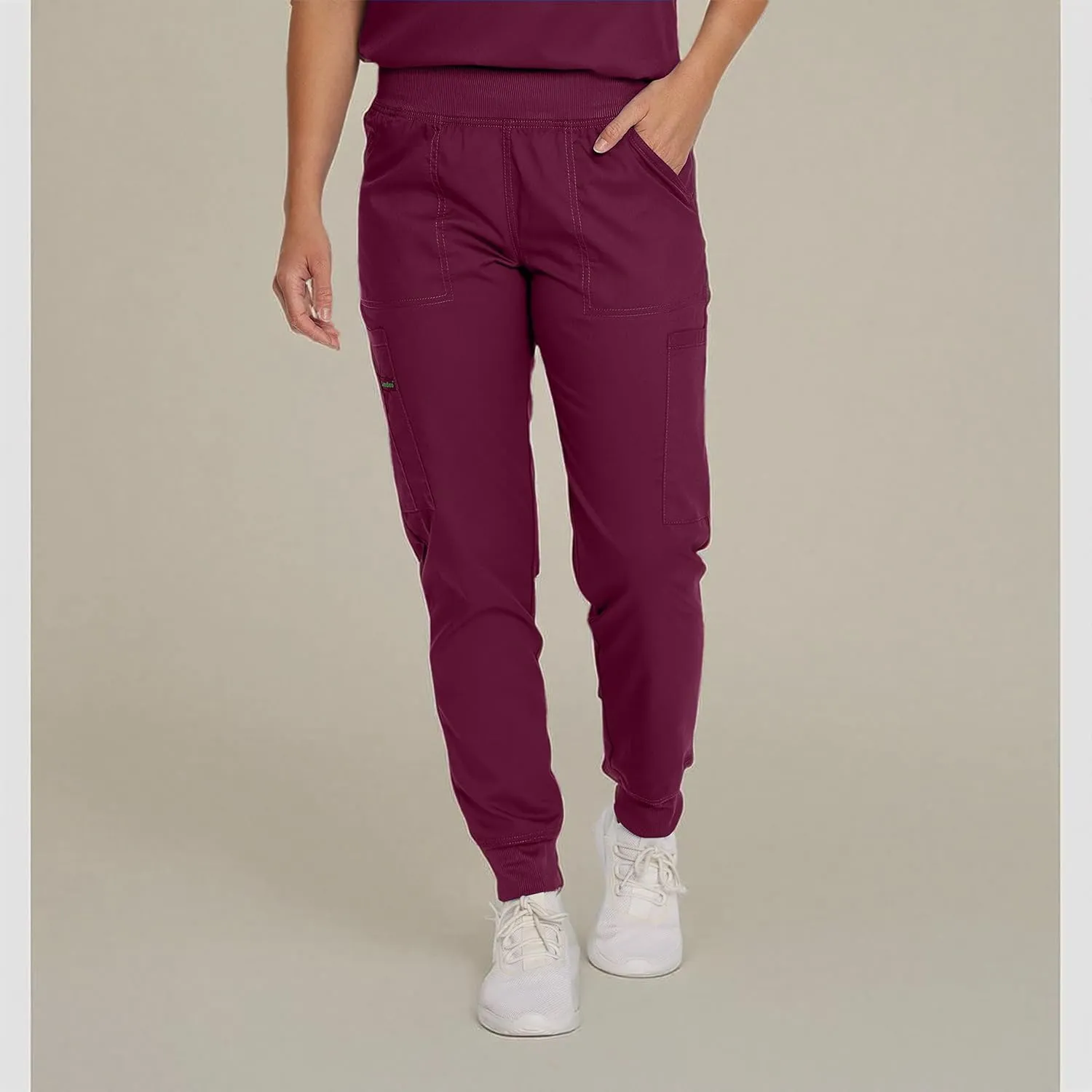 Landau Proflex Tailored Fit Stretch 7-Pocket Jogger Scrub Pants for Women 2030PRV