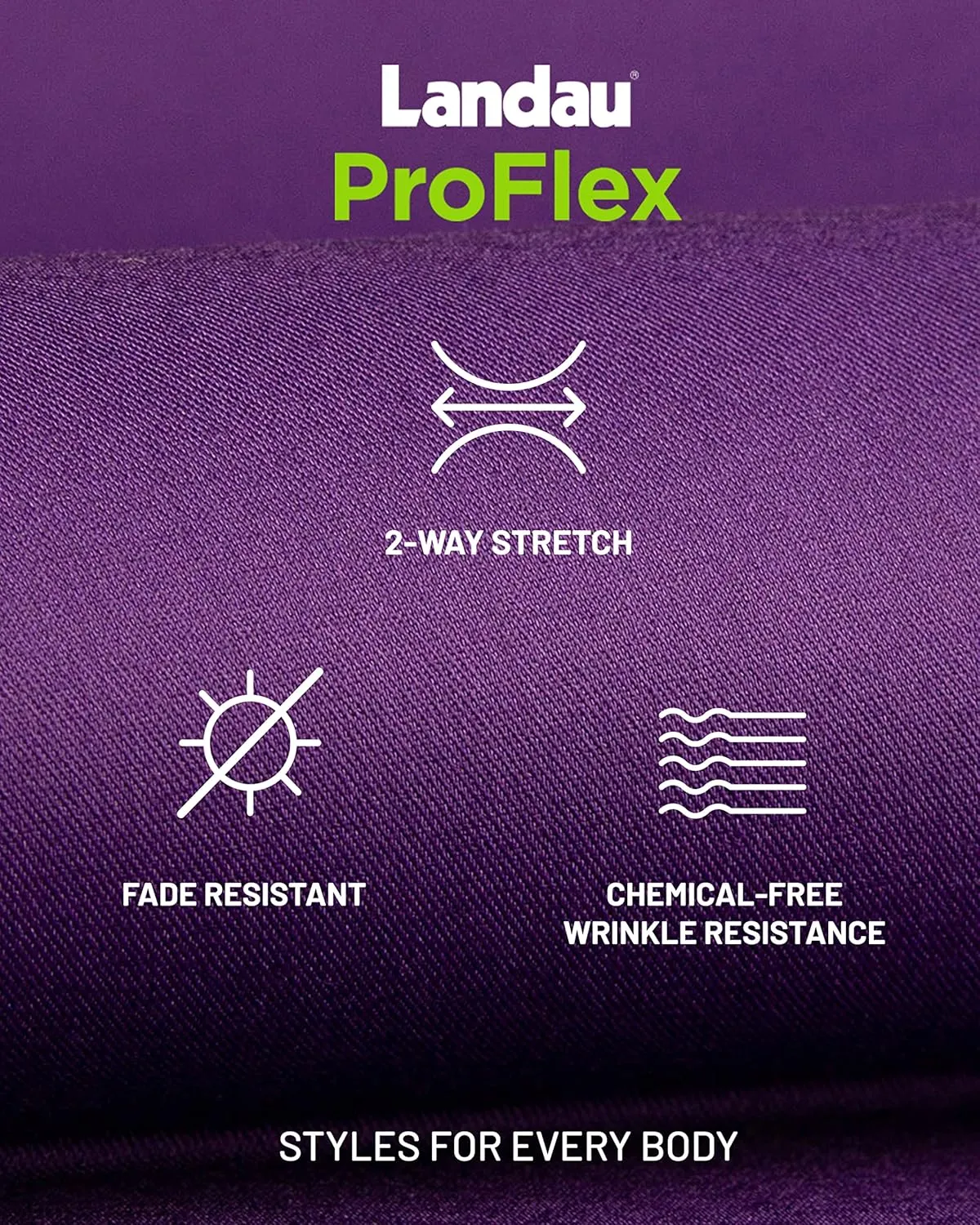 Landau Proflex Tailored Fit Stretch 7-Pocket Jogger Scrub Pants for Women 2030PRV