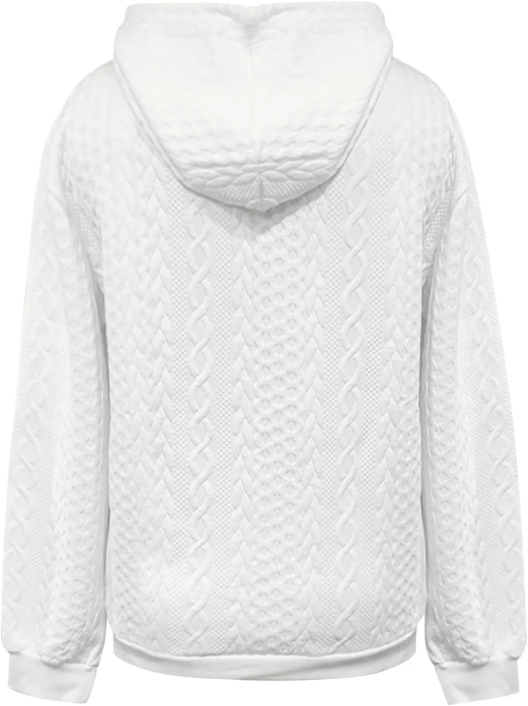 LCMTWX Womens Winter Fuzzy Fleece Jacket New Solid Hooded Thickened Jacquard Long Sleeve Sweater Coat Top Hooded Coats