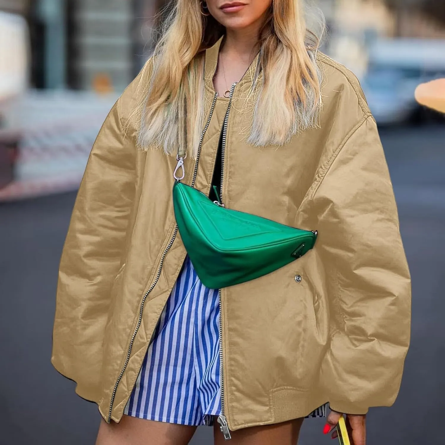Lightweight Jackets for Women Loose Fit Solid Color Full Zip Baseball Jacket Outdoor Athletic Hiking Fall Outwear
