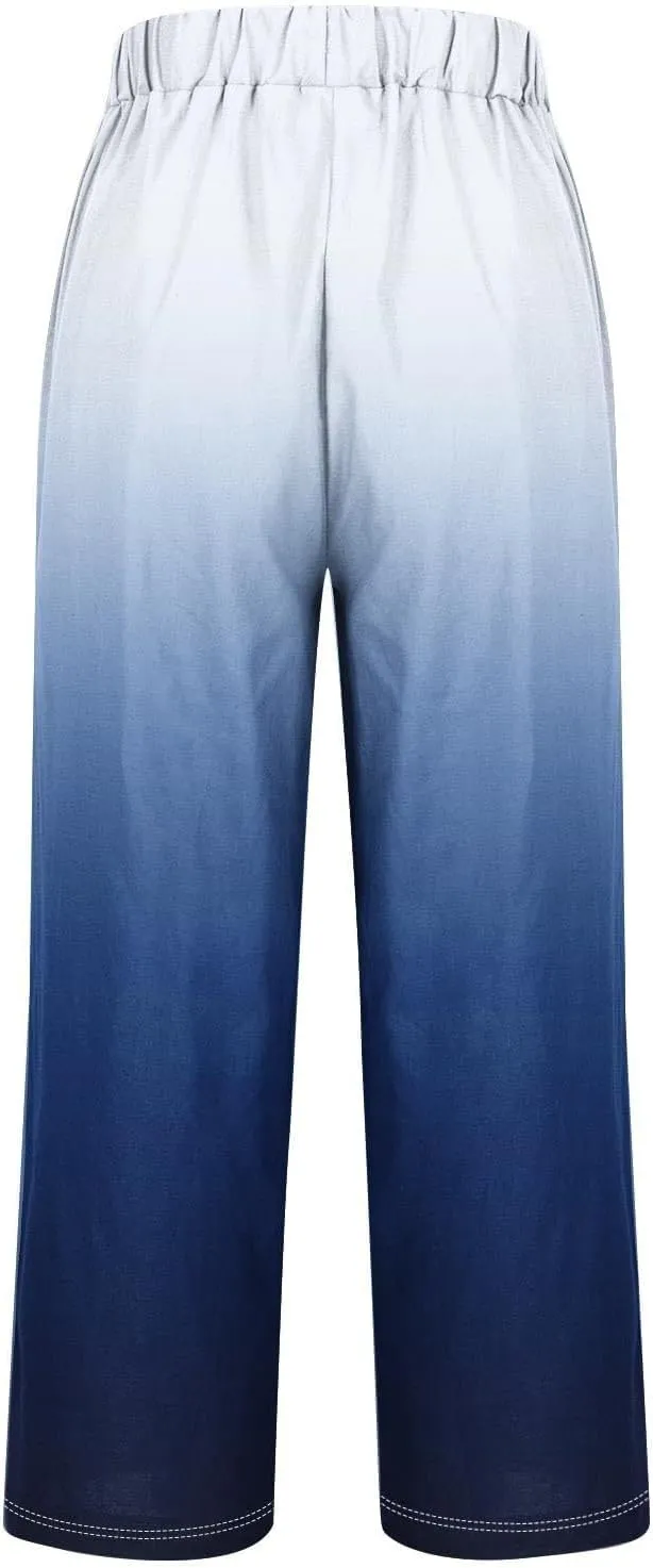 Linen Pants with Pockets Spring Women's Cotton Linen Pants Women's Plus Size Cotton Linen Yoga Pants
