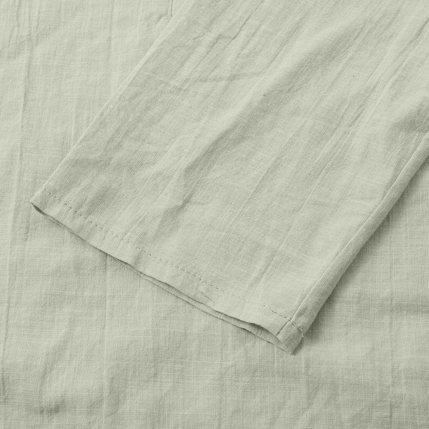 Linen Tops for Women 2025 Summer Trendy Short Sleeve Tshirts Workout Button Down Plus Size Cotton Linen Shirt