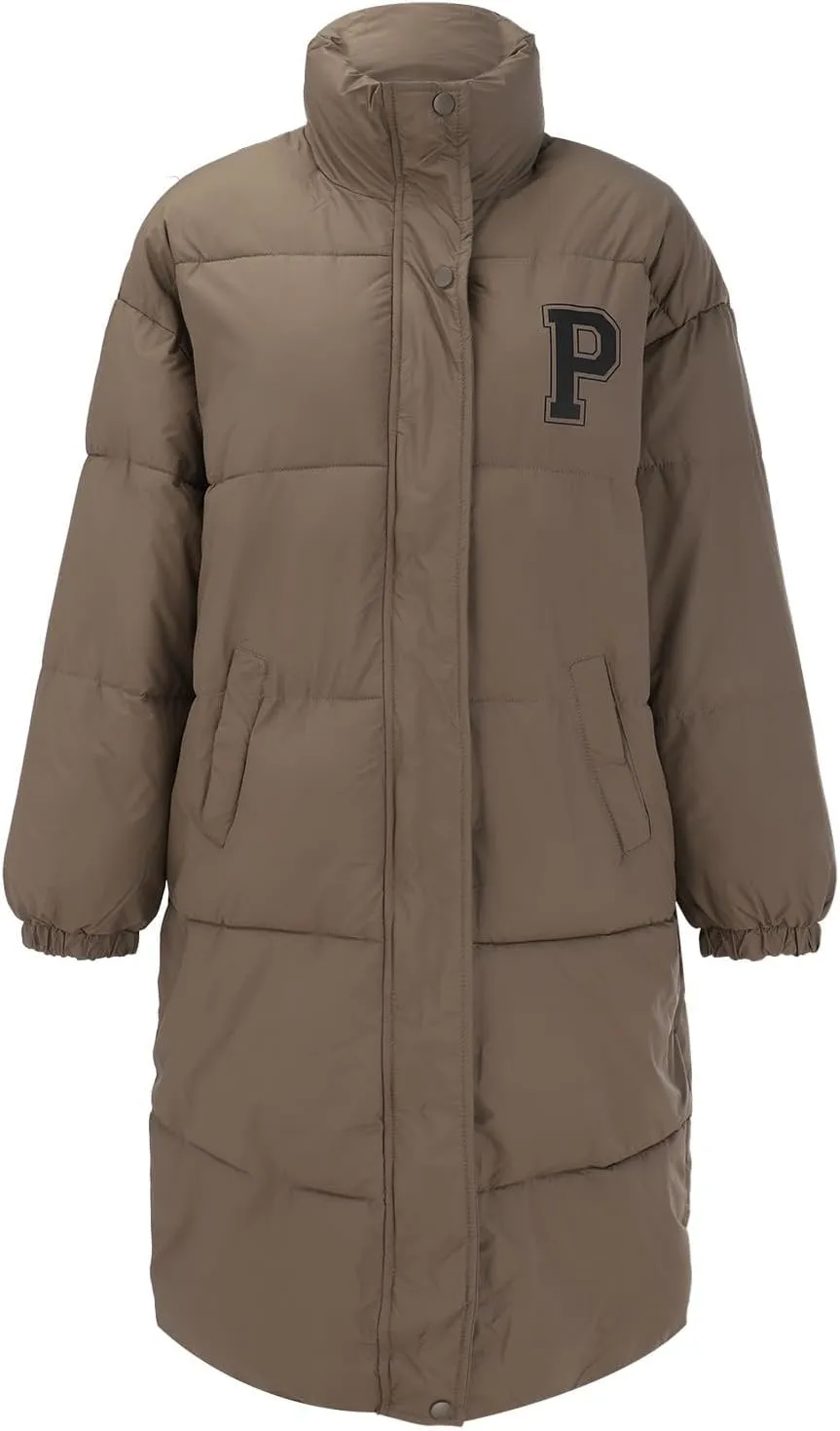 Long Puffer Jacket Womens with Hood Winter Down Jacket Casual Snow Parka Coat for Women