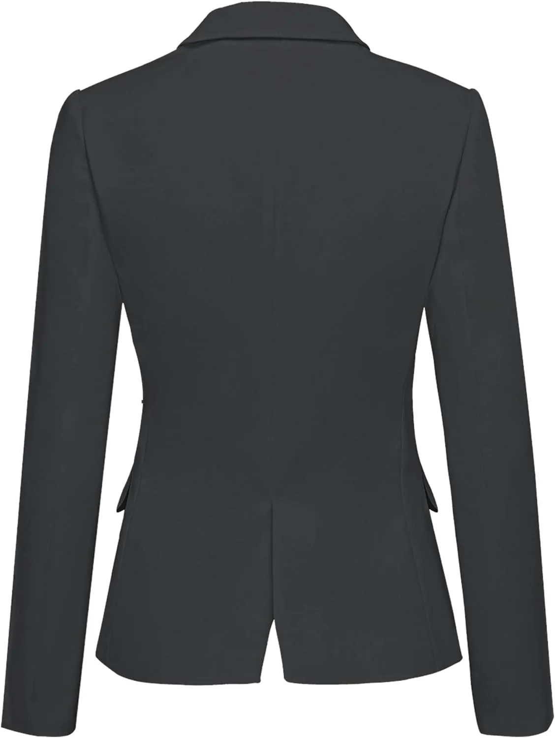 LookbookStore Womens Notched Lapel Pockets Button Work Office Blazer Jacket Suit