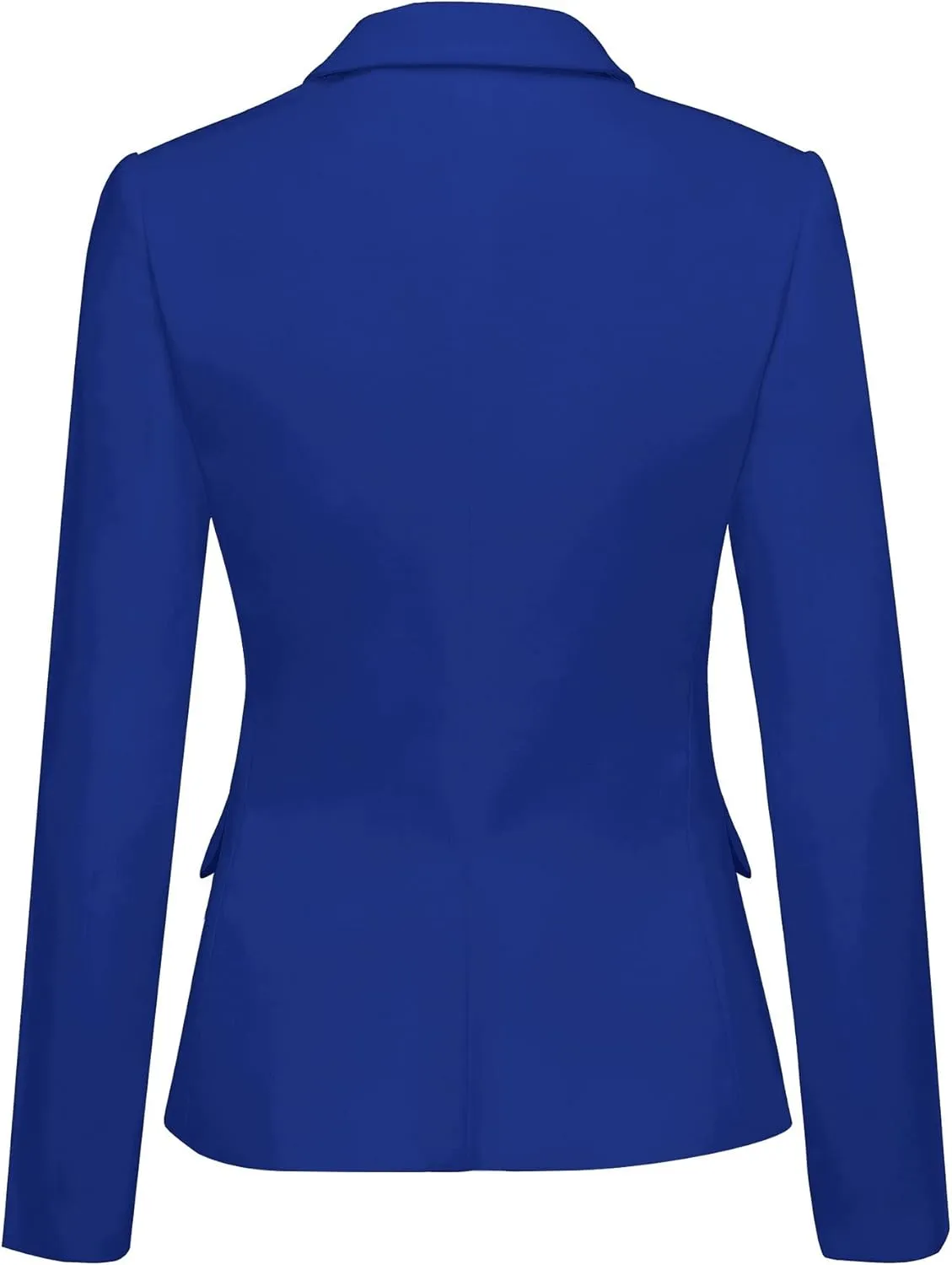LookbookStore Womens Notched Lapel Pockets Button Work Office Blazer Jacket Suit
