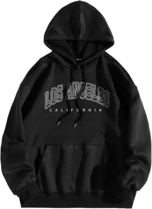 Los Angeles Hoodies Vintage Hoodiess for Women Crew Neck Hoodiess for Women Aesthetic Womens Pullover Hoodies Letter