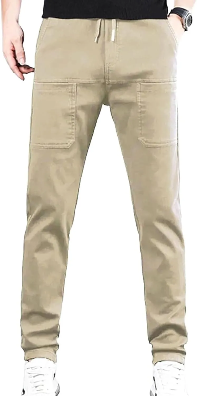 Manzera Stretch Cargo Pants 6 Pockets Multipants - High Stretch Multi-Pocket Durable Cargo Pants High Stretch
