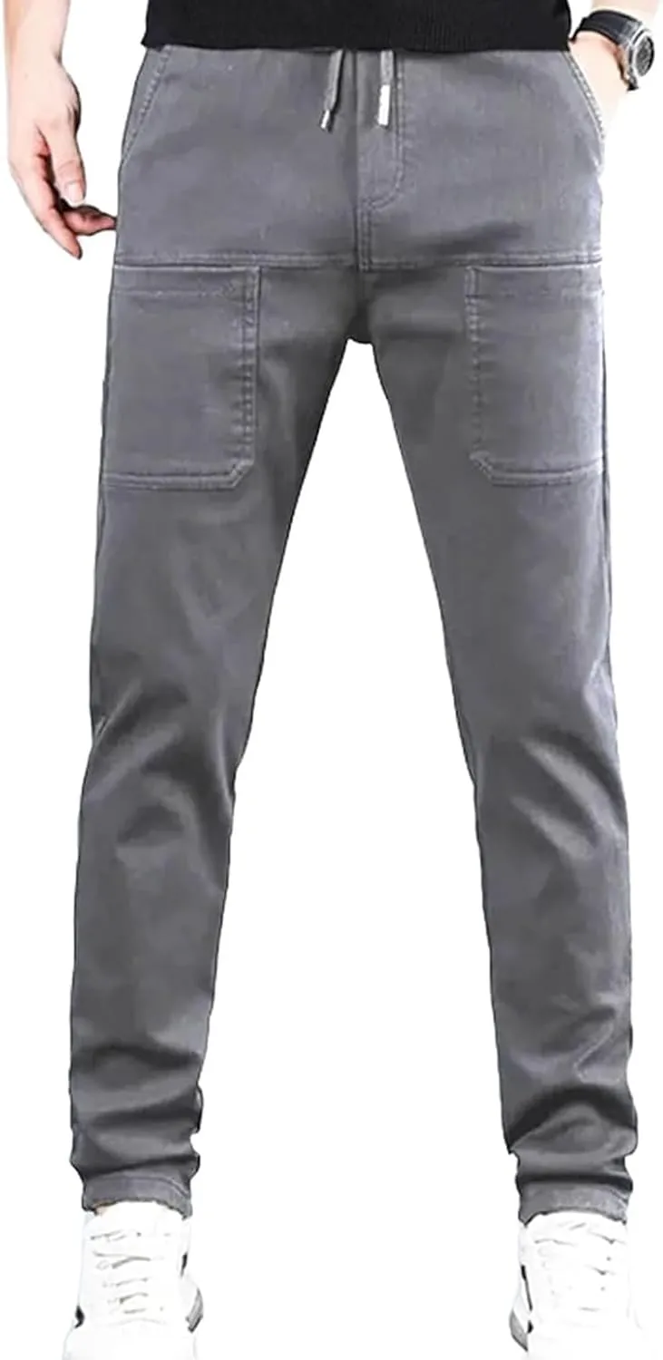 Manzera Stretch Cargo Pants 6 Pockets Multipants - High Stretch Multi-Pocket Durable Cargo Pants High Stretch