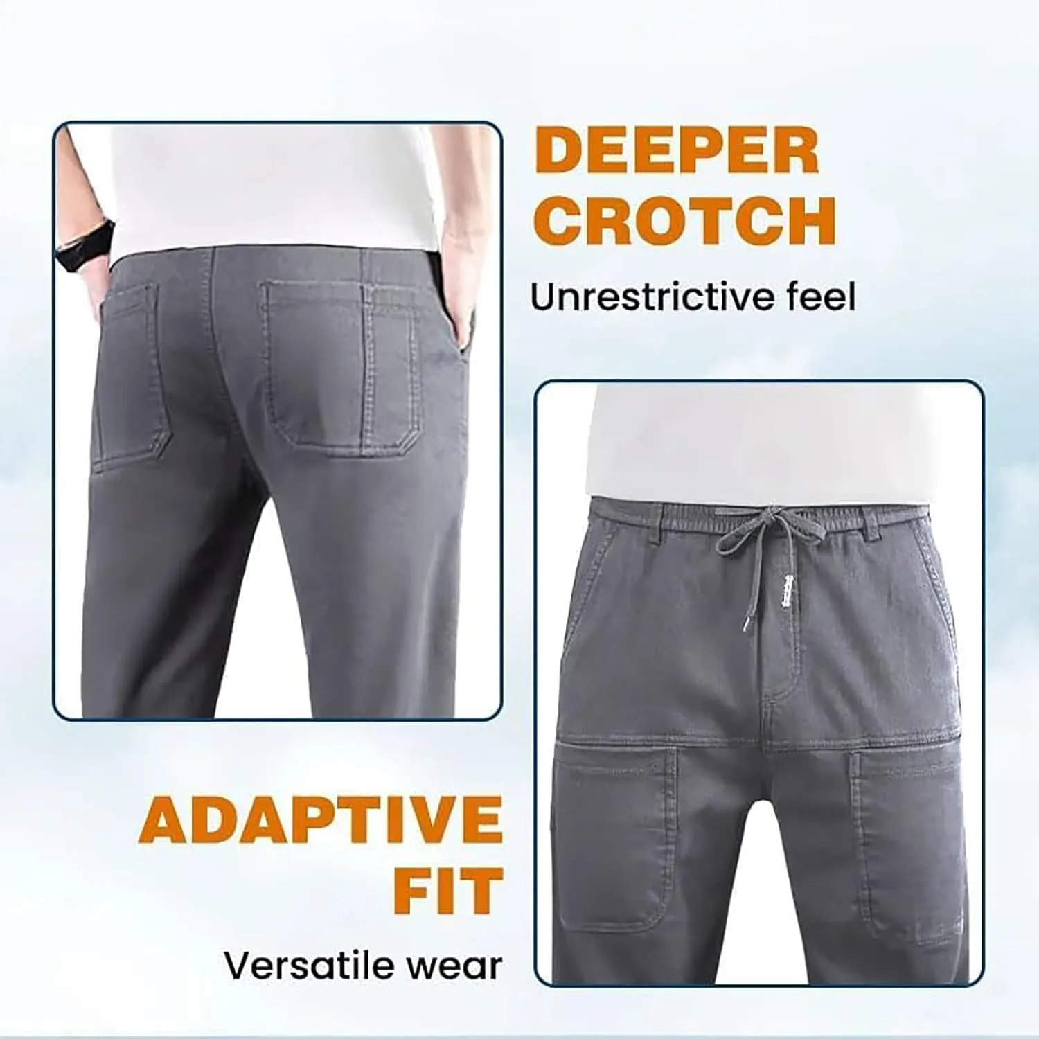 Manzera Stretch Cargo Pants 6 Pockets Multipants - High Stretch Multi-Pocket Durable Cargo Pants High Stretch