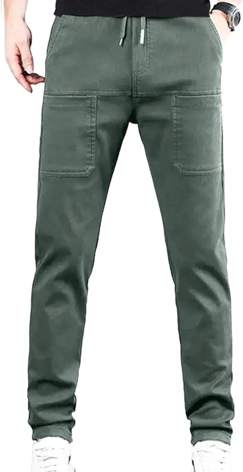 Manzera Stretch Cargo Pants 6 Pockets Multipants - High Stretch Multi-Pocket Durable Cargo Pants High Stretch
