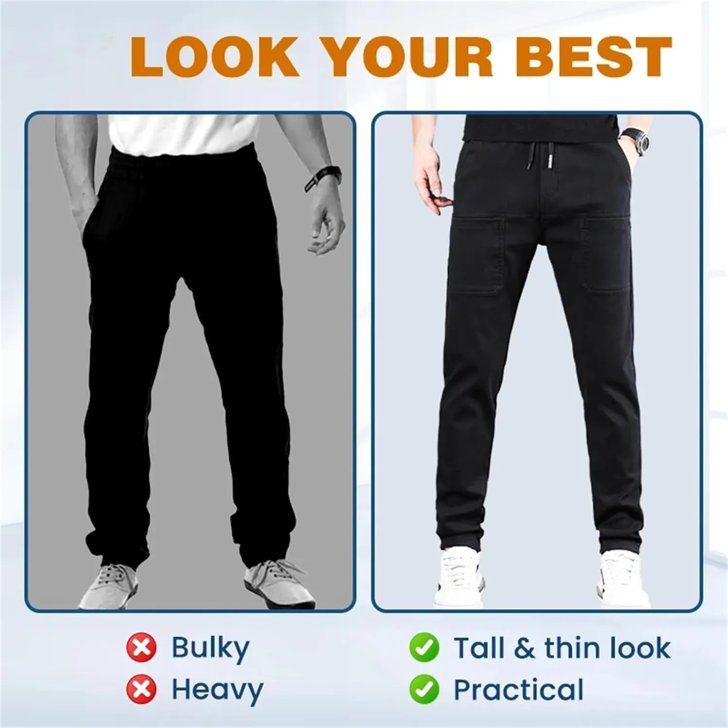 Manzera Stretch Cargo Pants Multipants - High Stretch Multi-Pocket Straight Lightweight Cargo Pants
