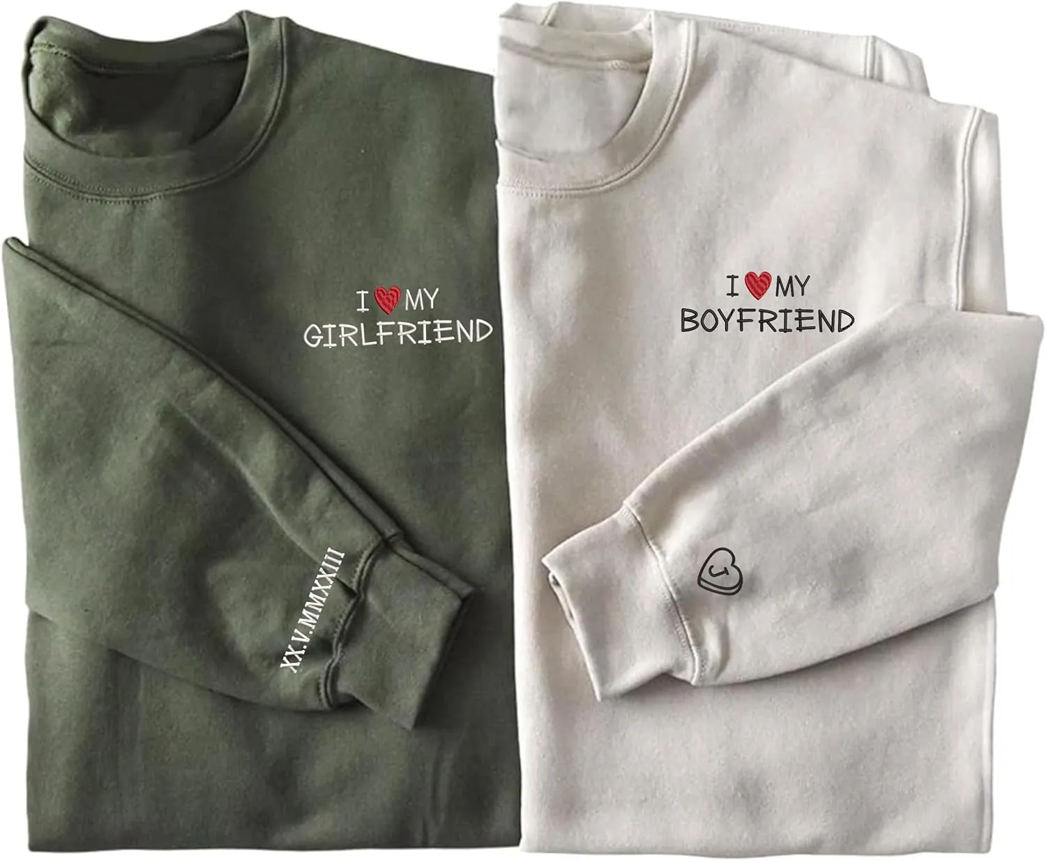 Matching Hoodies For Couples BF And GF, Custom Roman Numerals, Custom Hoodies For Couples, 5Couple Hoodies, Custom Couple Hoodies, Embroidered Hoodies, Couple Sweatshirt For Couple,