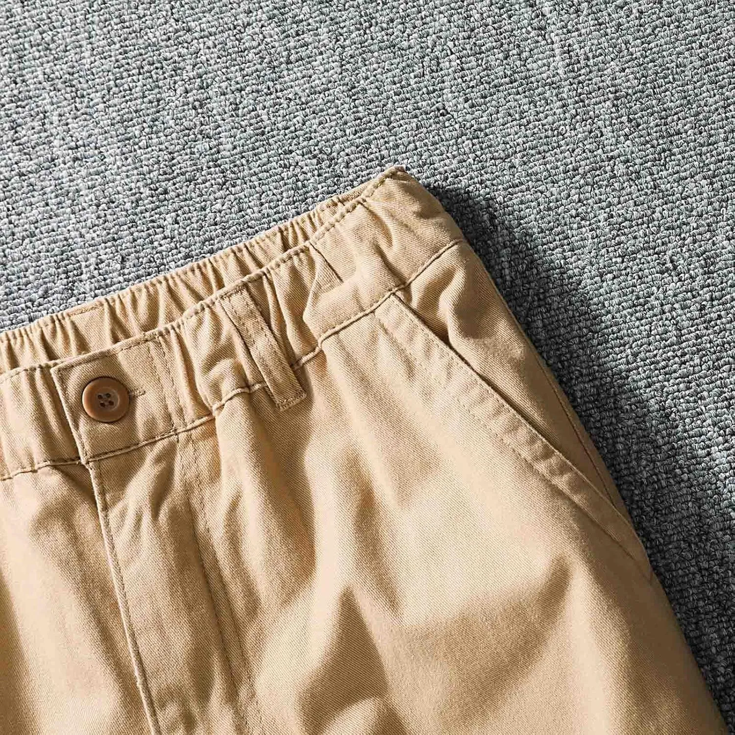 Men Casual Fashion Multi Pocket Zipper Buckle Male Cargo Pants Outdoor Pants Tooling Pants Mens Cargo Pants