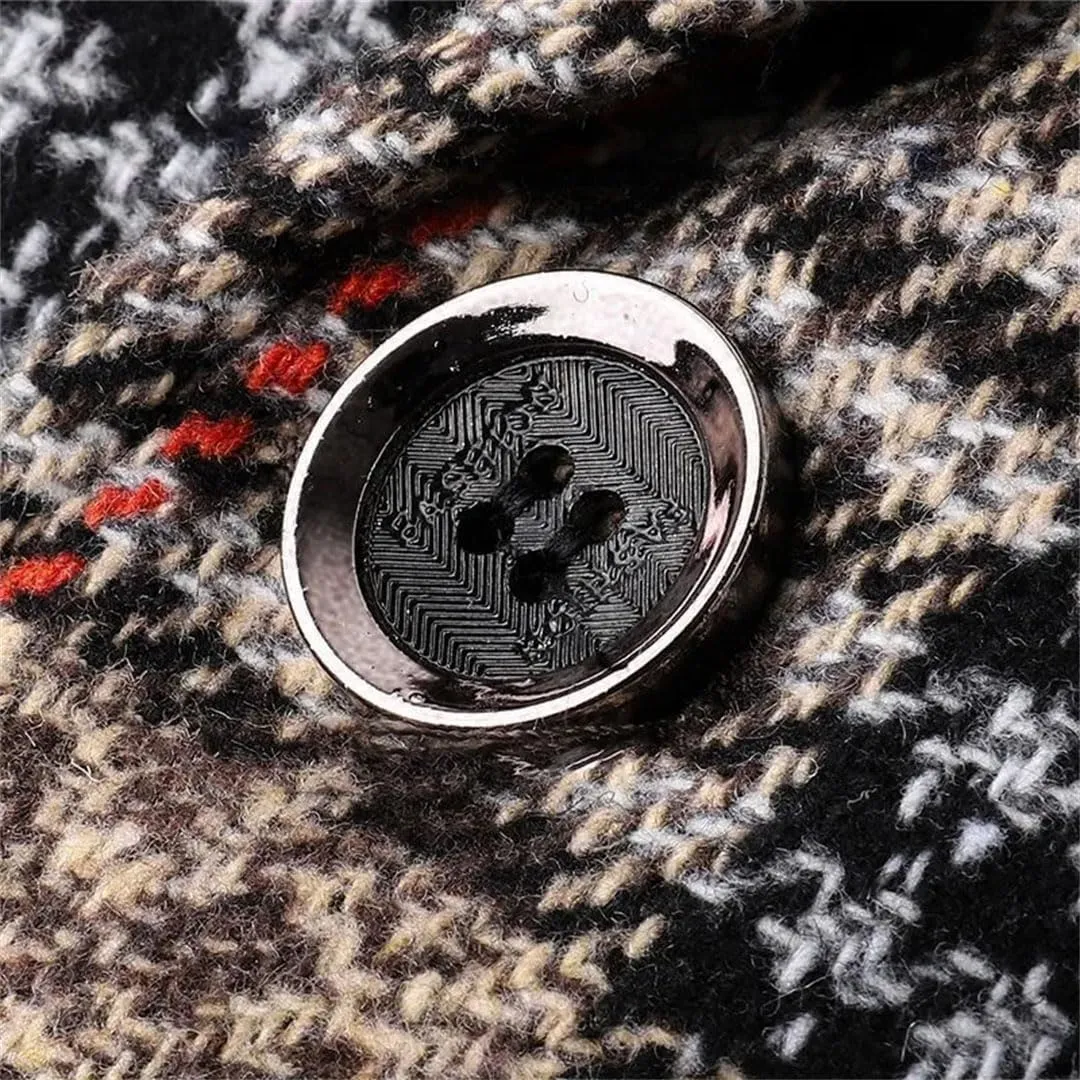 Men Plaid Blazers Suits Jackets Male Blazers Coats Business Casual Slim Fit Blazers