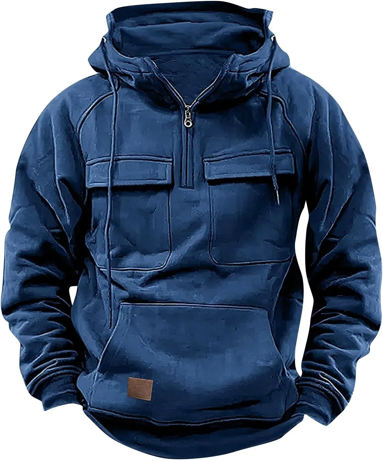 Men Sweatshirts Hoodies Mens Hoodies Pullover Solid Color Casual Trendy Winter Long Sleeve Sweatshirt Tops with Pocket