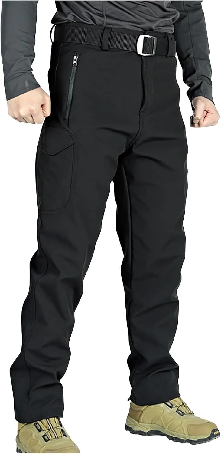 Mens Cargo Pants Stretch Work Tactical Pants Multi Pockets Ripstop Flex Baggy Hiking Pants Outdoor Stretch Long Pants