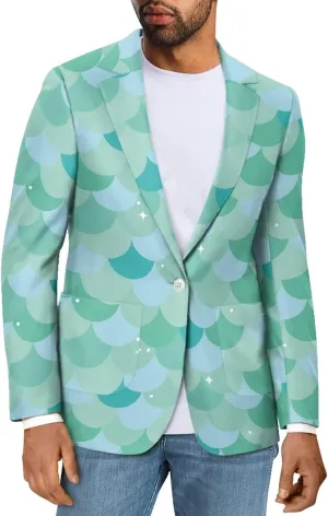Mens Casual Blazers Mens Blazers Jacket Slim Fit One Buttons Business Blazers Breathable Sport Coat for Men