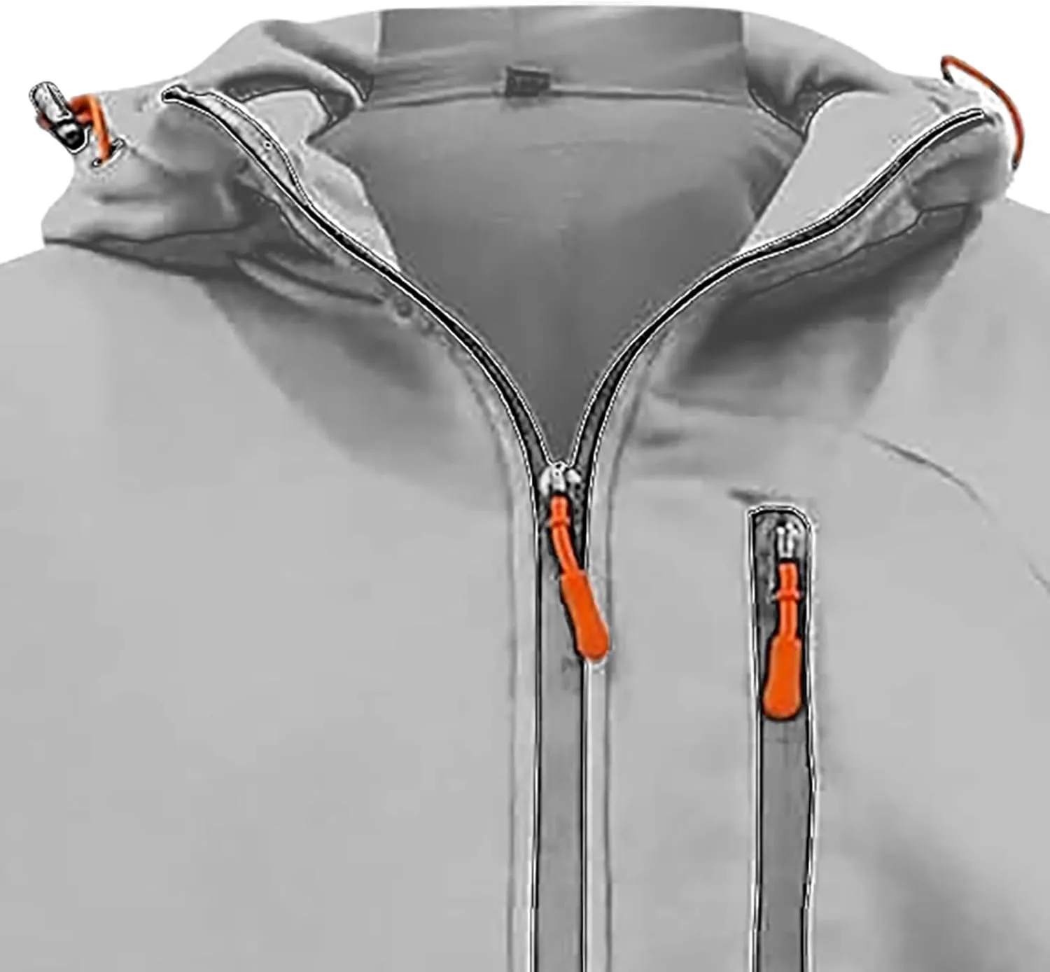 Men's Casual Hoodies Sweatshirt Full Zip Long Sleeve Athletic Workout Hooded Jackets Slim Fit Gym Running Active Tops
