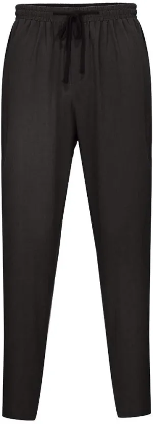 Men's Cotton Linen Pants Casual Elastic Waist Drawstring Pants Comfort Solid Stretch Chino Pants