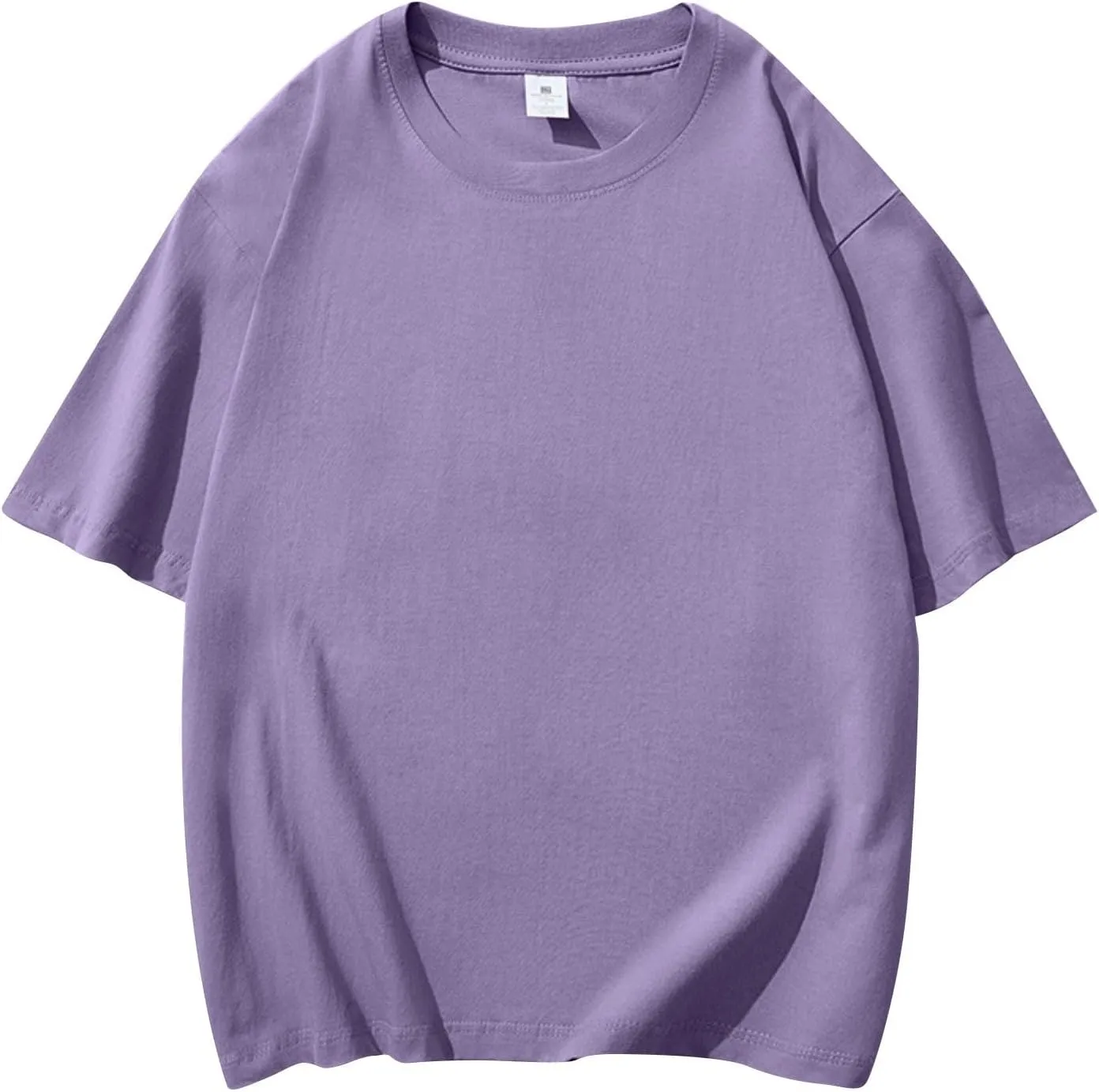 Men's Cotton T-Shirts Casual Crew Neck T-Shirt Short Sleeve Fashion Tee Shirts Summer Loose Fit Tops Clothing