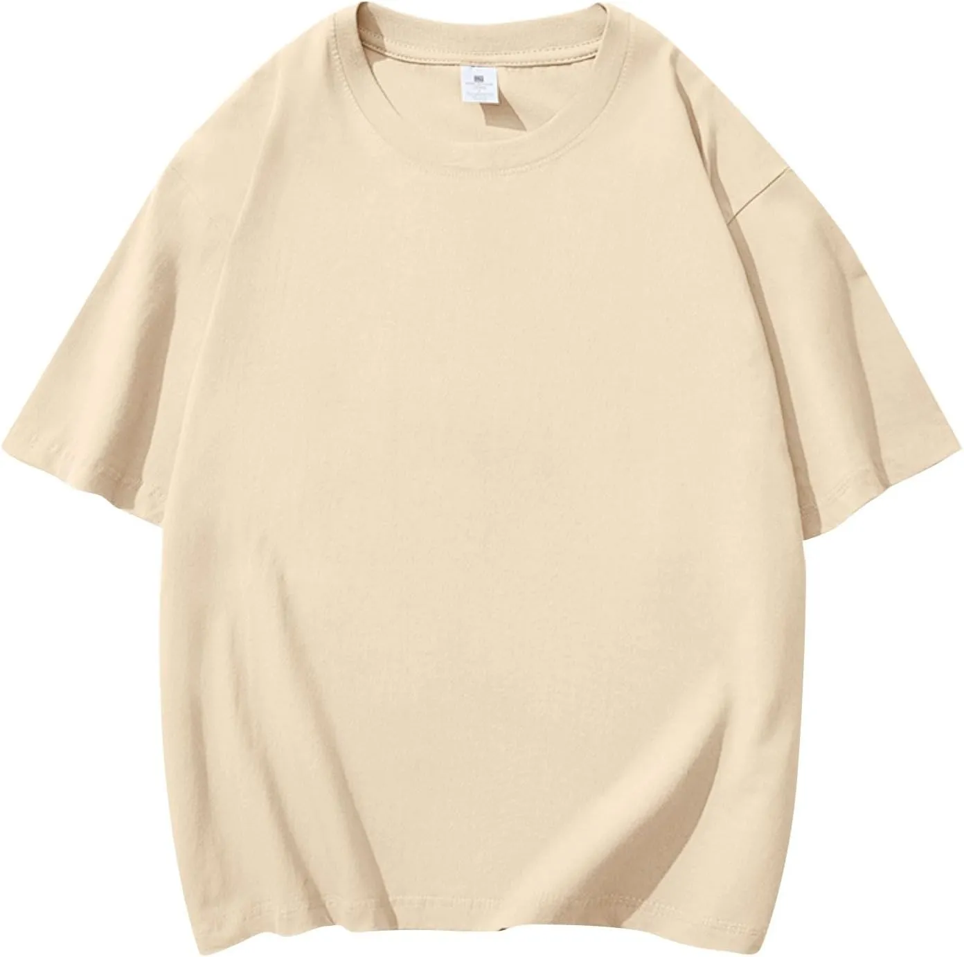 Men's Cotton T-Shirts Casual Crew Neck T-Shirt Short Sleeve Fashion Tee Shirts Summer Loose Fit Tops Clothing