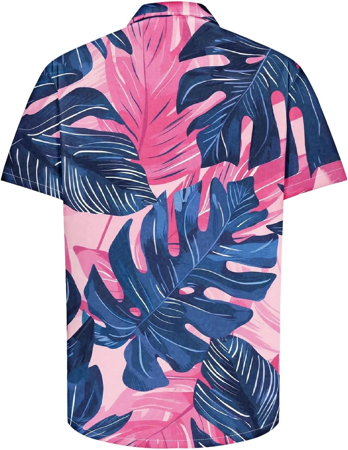 Mens Funny Floral Hawaiian Shirt Loose Fit Beach Vacation Surfing Tropical Summer Casual Outfit