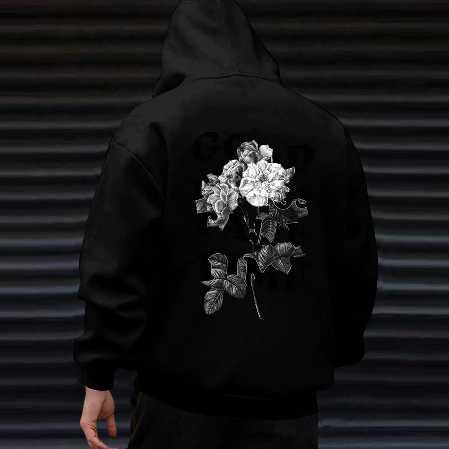 Mens Graphic Hoodies Skeleton Skull Oversized Sweatshirts Fall Long Sleeve Hoodies Pullover Winter Shirt With Pockets