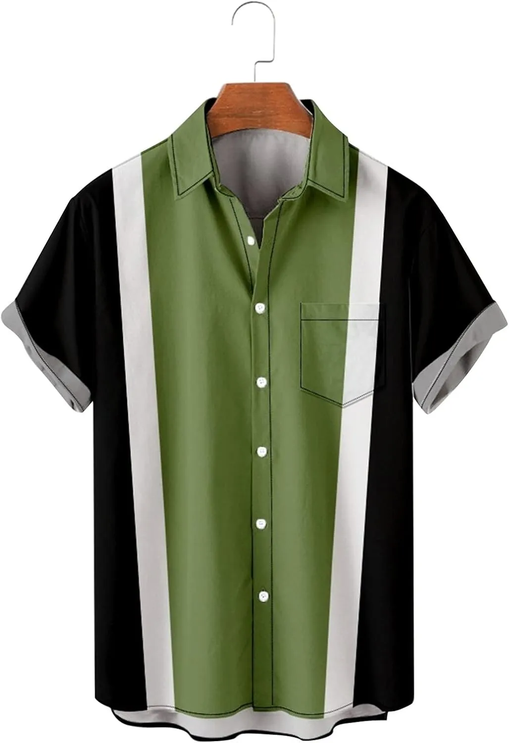 Mens Hawaiian Shirts Loose Fit Short Sleeve Button Down Breathable Lightweight Casual Tropical Beach Tops