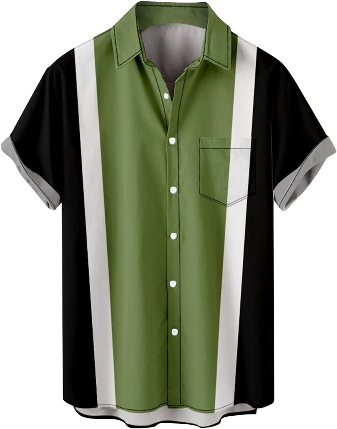 Mens Hawaiian Shirts Loose Fit Short Sleeve Button Down Breathable Lightweight Casual Tropical Beach Tops