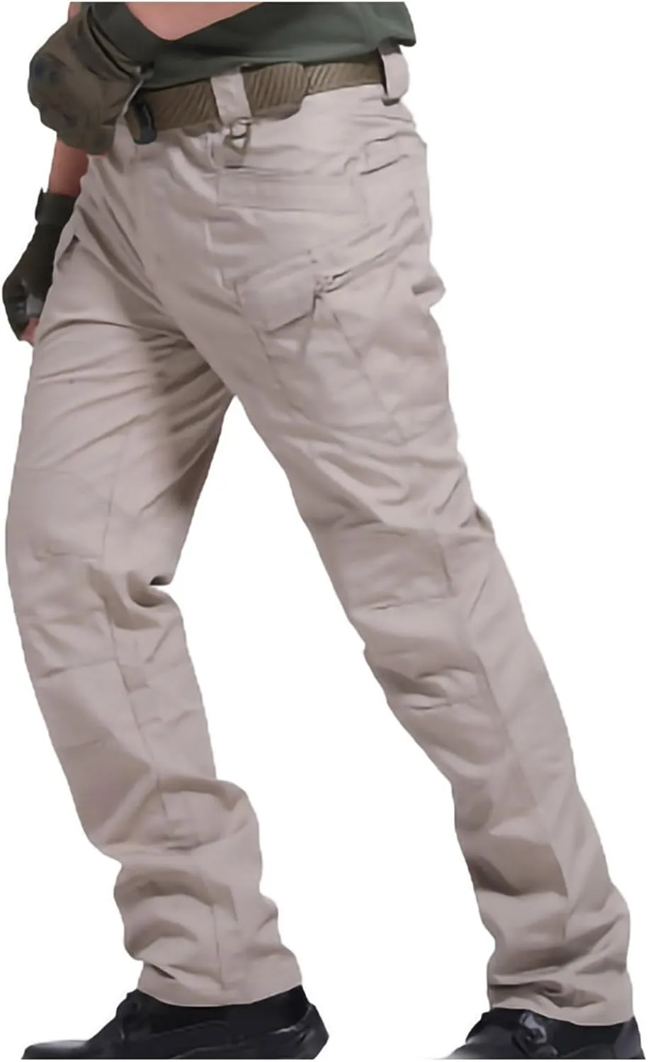 Mens Hiking Cargo Pants Multi Pockets Ripstop Stretch Waterproof Joggers Pants Outdoor Baggy Pants