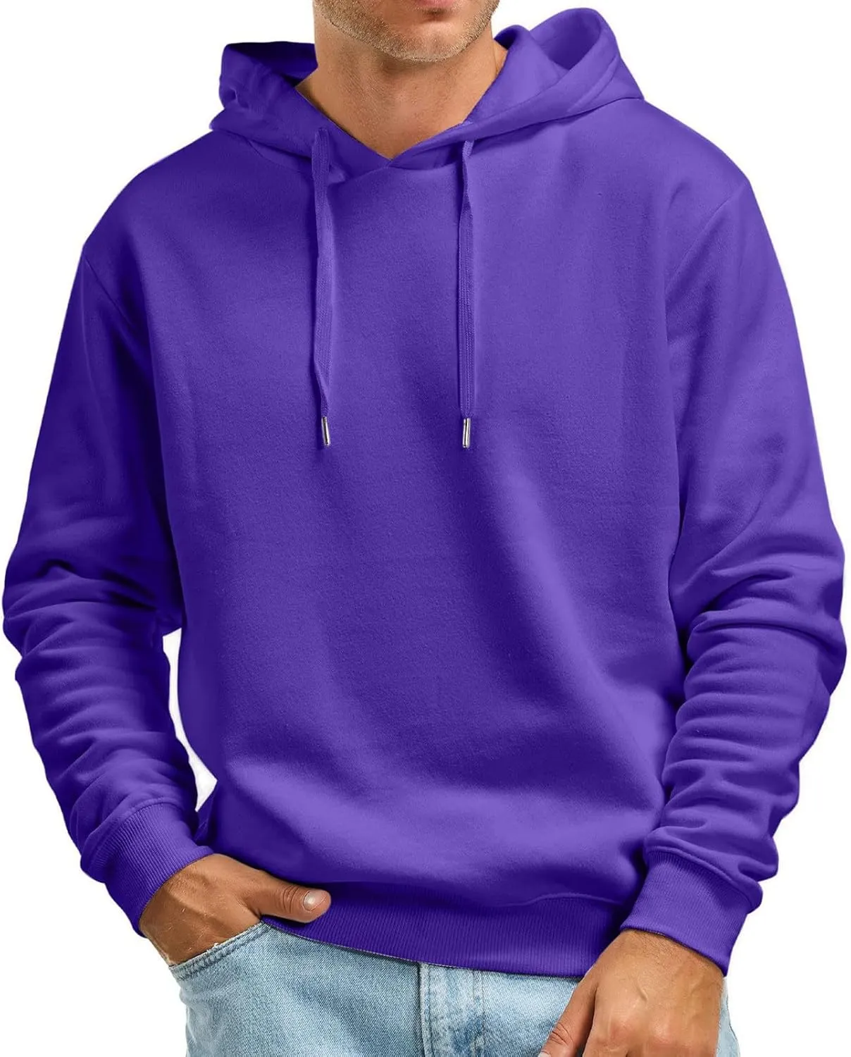Mens Hoodies Pullover, Men's Workout Hoodie Lightweight Gym Athletic Sweatshirt Fashion Pullover Hooded Coats with Pocket