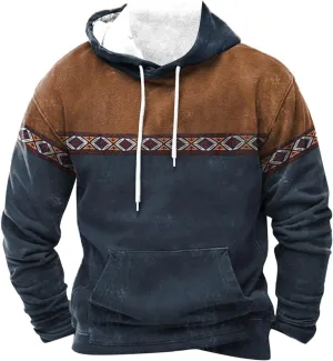 Men's Long Sleeve Sweatshirt Lightweight Vintage Workout Hoodies 2024 Casual Outdoor Sports Sweatshirt with Pockets