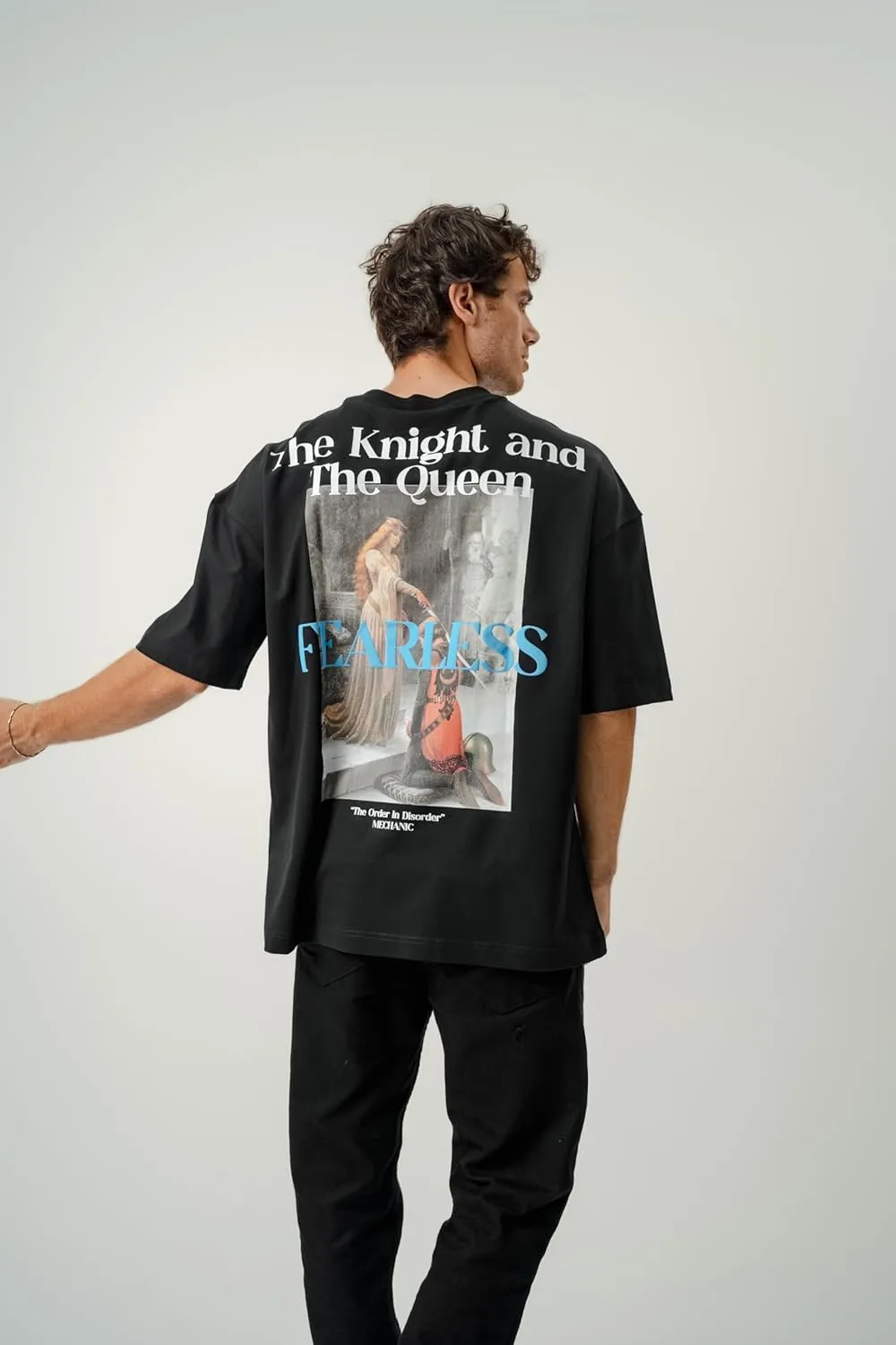 Men's Oversized T-Shirts Heavyweight Cotton Tee Crew Neck Short Sleeve T Shirts Loose Fit Basic Essential Soft Classic Tees