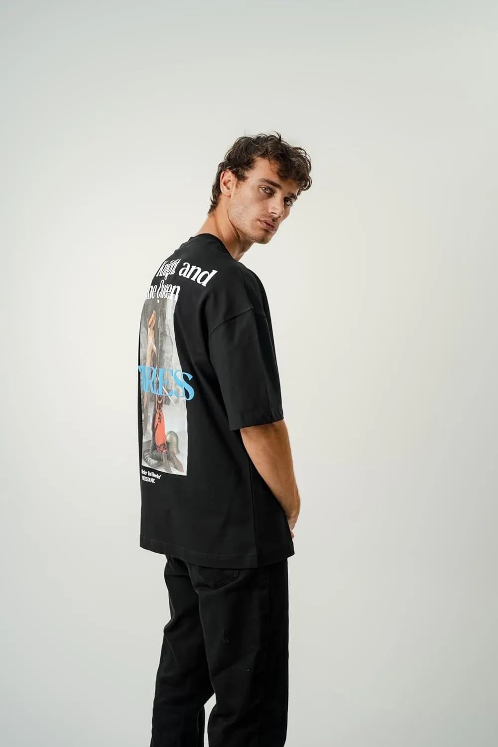 Men's Oversized T-Shirts Heavyweight Cotton Tee Crew Neck Short Sleeve T Shirts Loose Fit Basic Essential Soft Classic Tees
