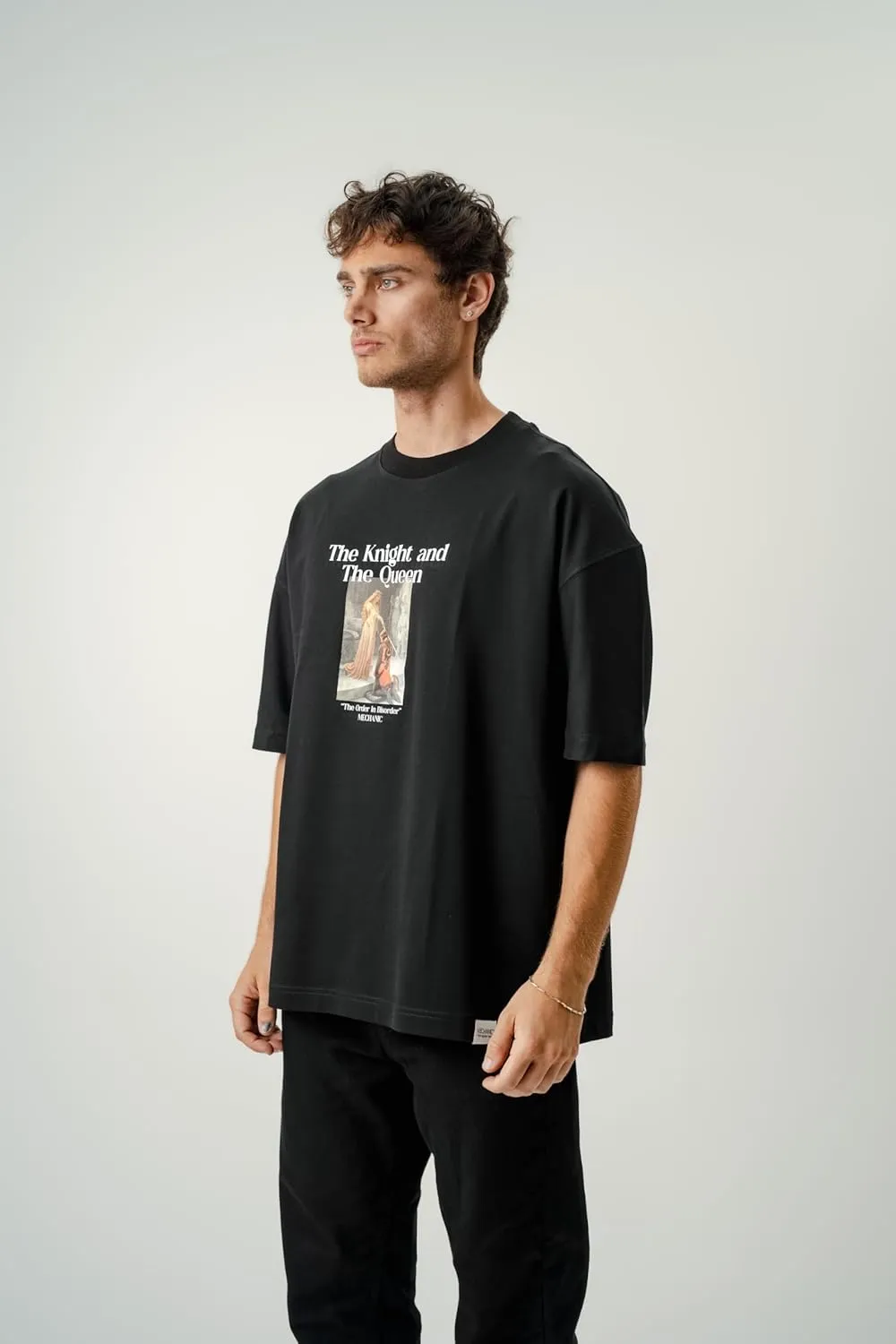 Men's Oversized T-Shirts Heavyweight Cotton Tee Crew Neck Short Sleeve T Shirts Loose Fit Basic Essential Soft Classic Tees