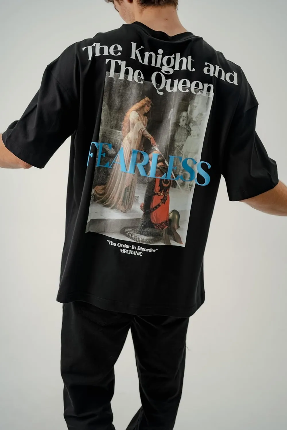 Men's Oversized T-Shirts Heavyweight Cotton Tee Crew Neck Short Sleeve T Shirts Loose Fit Basic Essential Soft Classic Tees