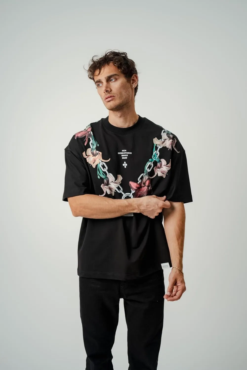 Men's Oversized T-Shirts Heavyweight Cotton Tee Crew Neck Short Sleeve T Shirts Loose Fit Basic Essential Soft Classic Tees