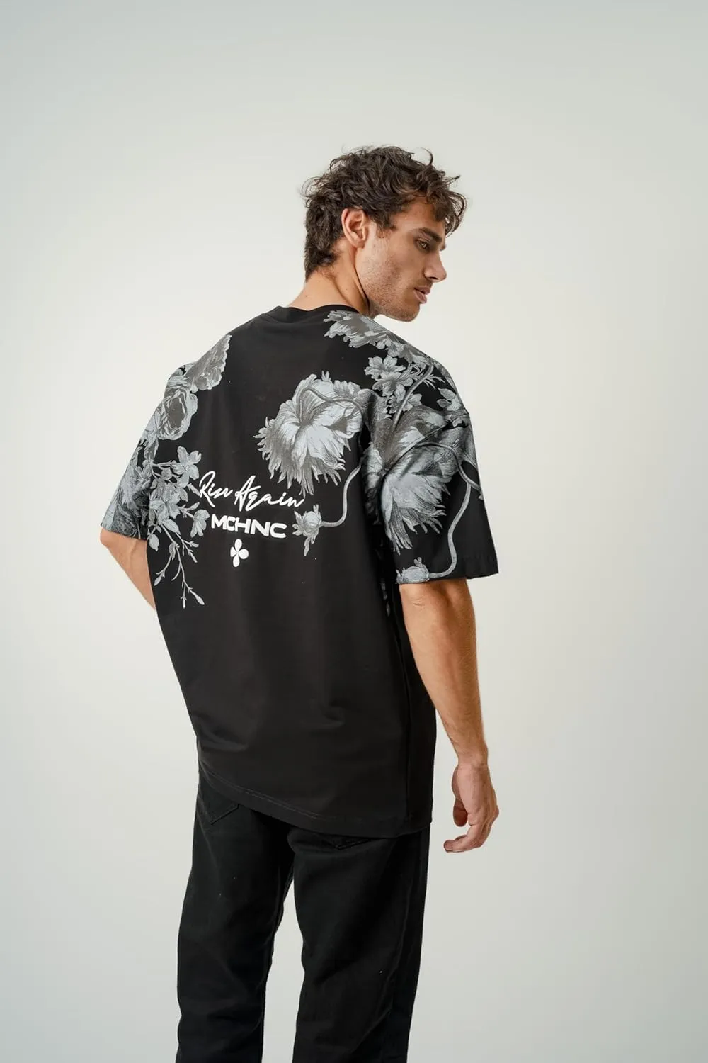 Men's Oversized T-Shirts Heavyweight Cotton Tee Crew Neck Short Sleeve T Shirts Loose Fit Basic Essential Soft Classic Tees