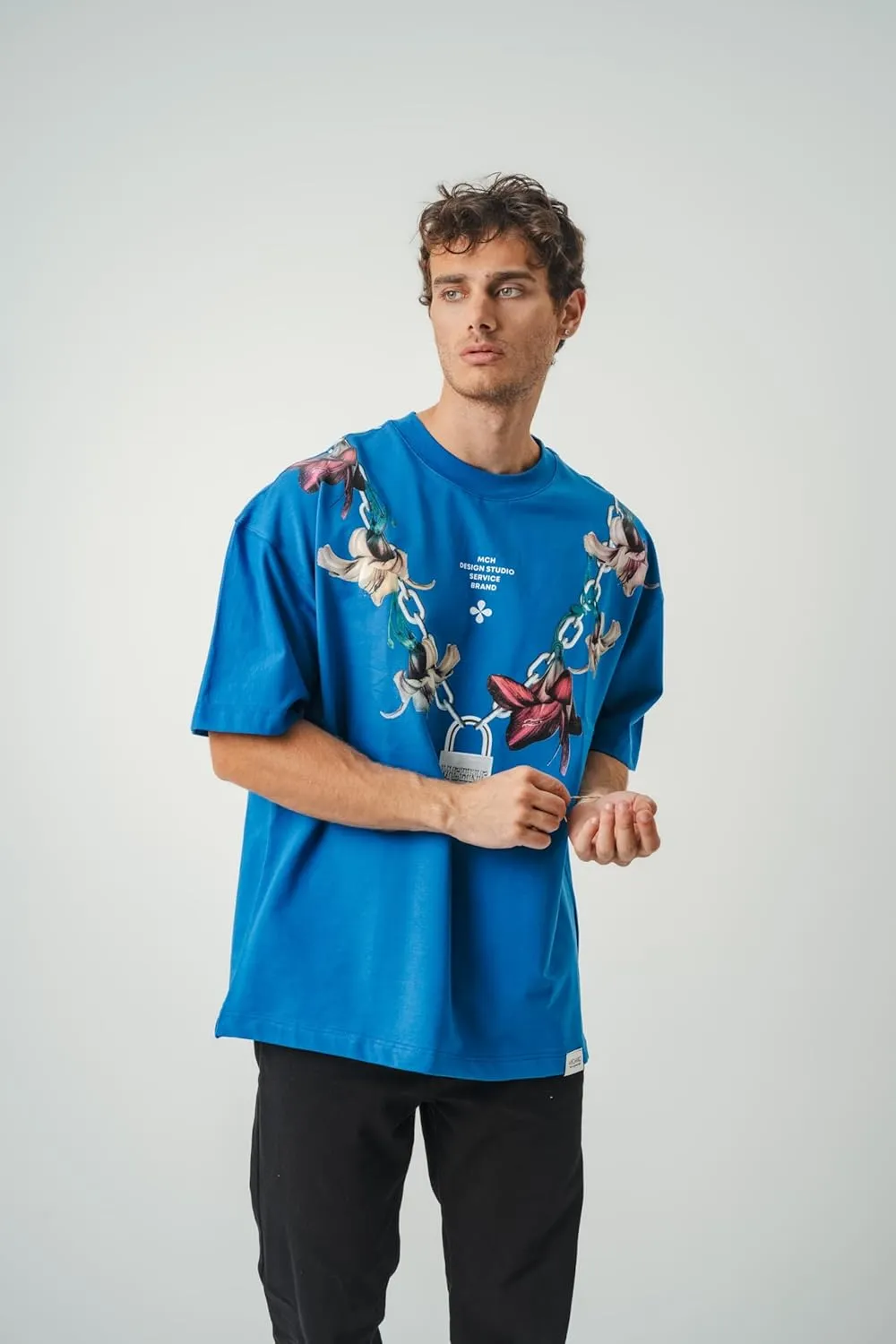 Men's Oversized T-Shirts Heavyweight Cotton Tee Crew Neck Short Sleeve T Shirts Loose Fit Basic Essential Soft Classic Tees