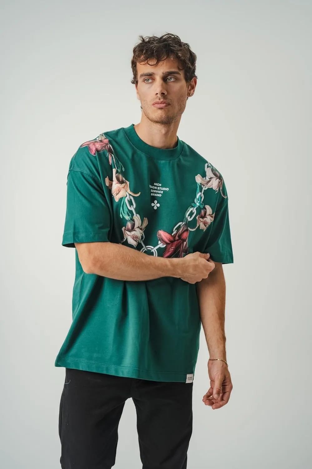 Men's Oversized T-Shirts Heavyweight Cotton Tee Crew Neck Short Sleeve T Shirts Loose Fit Basic Essential Soft Classic Tees
