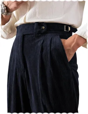 Men's Pants Corduroy Tailored Classic Fit Winter Stretchy Casual Corduroy Dress Pants