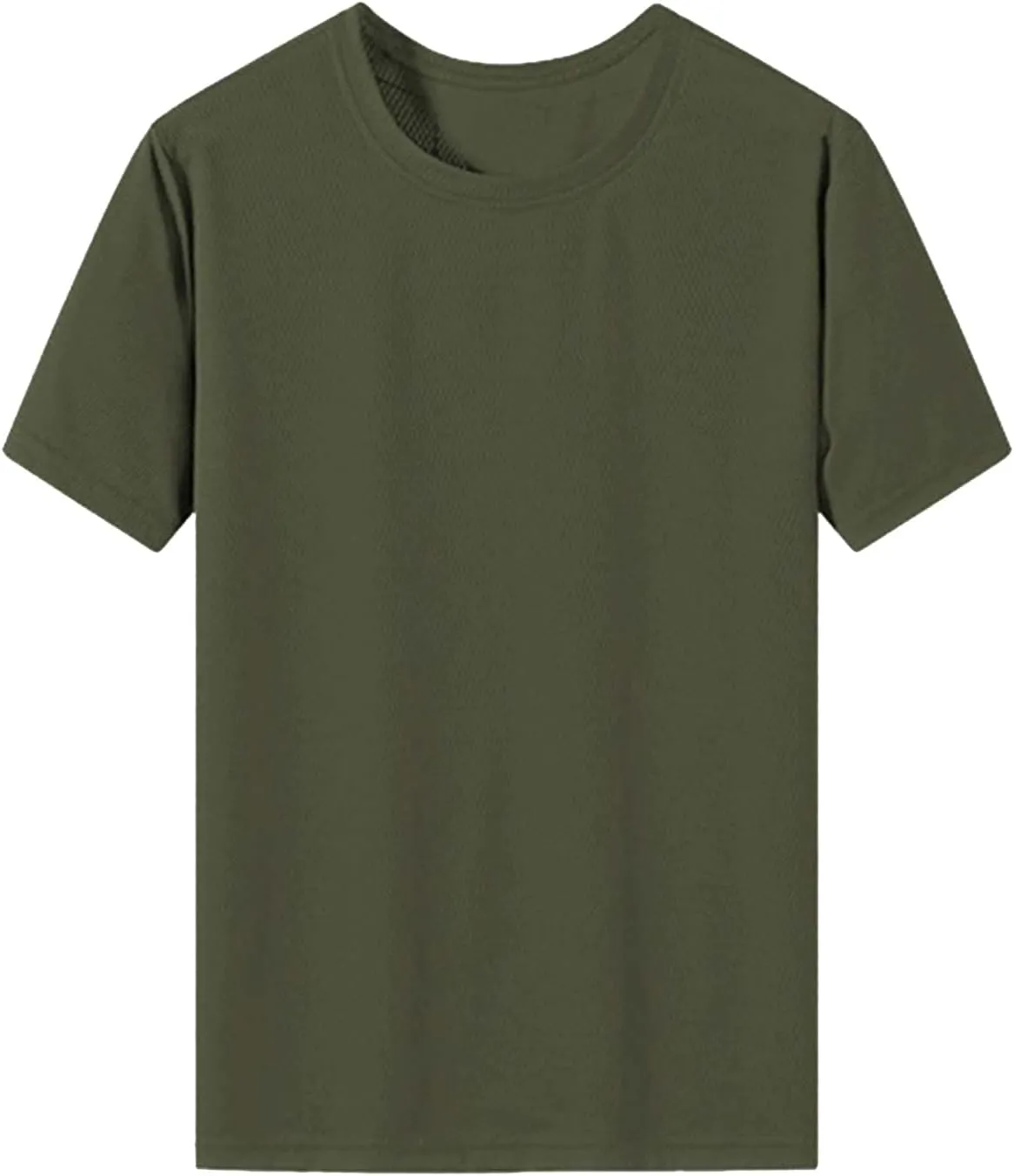 Mens Short Sleeve T-Shirts Casual Solid Color Big and Tall Loose Fit T Shirts Quick Dry Breathable Thin Sweat Shirt