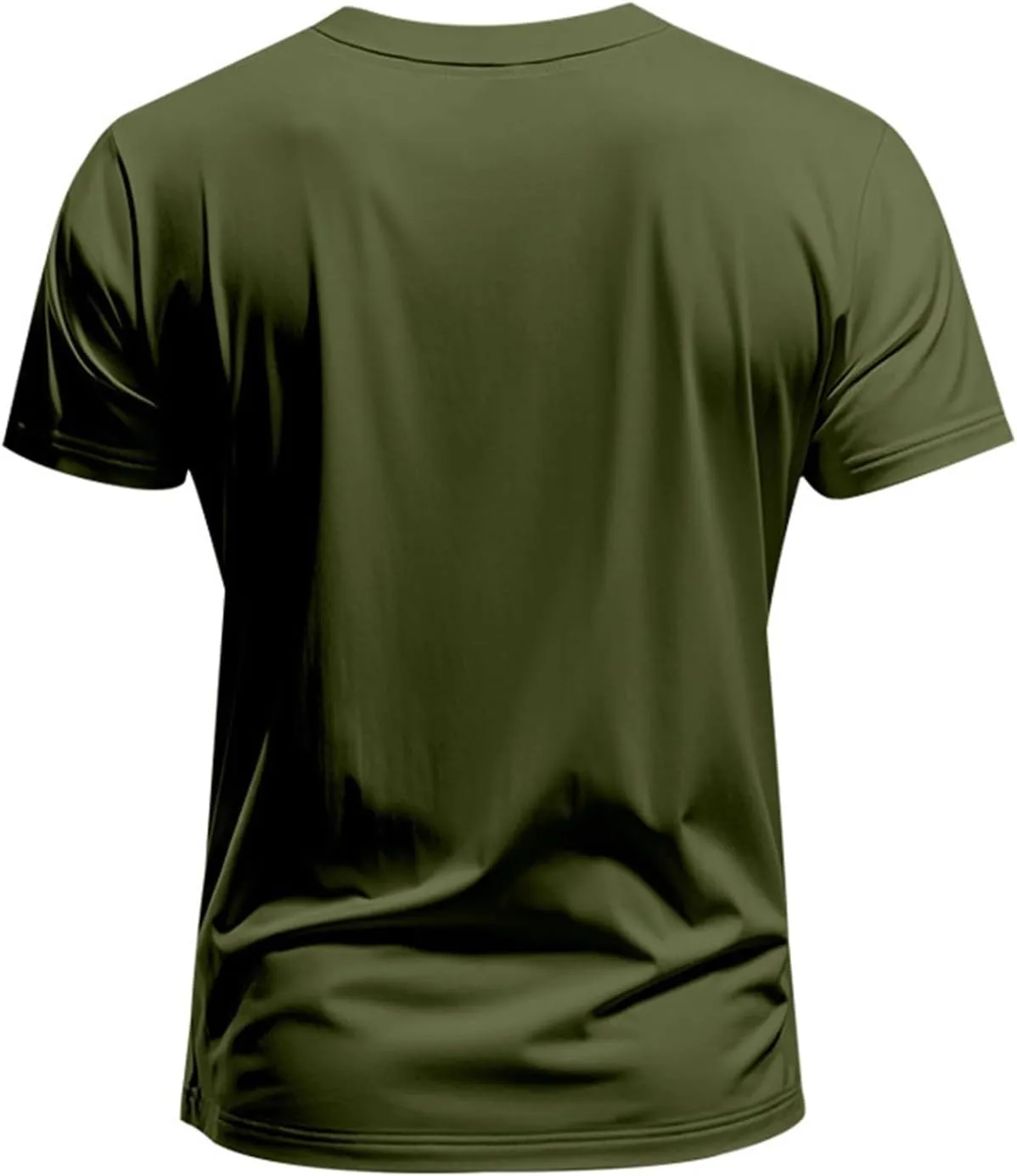 Mens Short Sleeve V Neck Muscle Slim T Shirt V-Neck Stretch Bodybuilding Shirt Soft Comfy Collarless Summer Tops