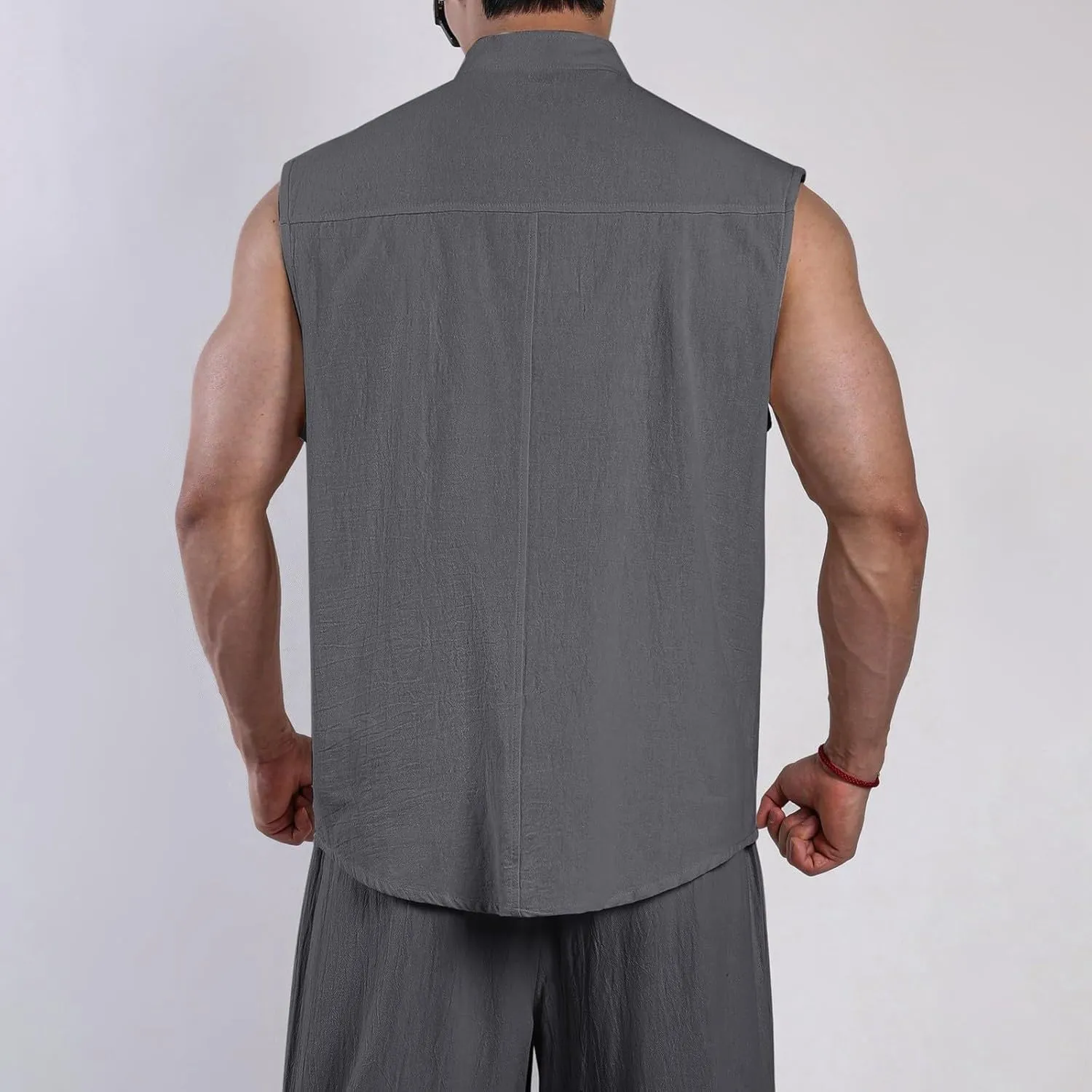 Men's Summer Beach Tank Tops Sleeveless Zip Up Gym Bodybuilding Fitness Workout Muscle Shirt Casual Textured Tanks