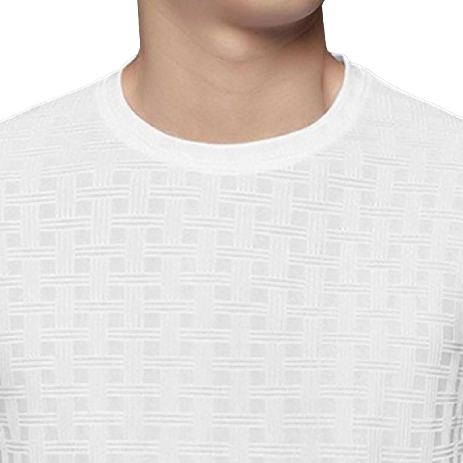 Men's Textured Casual Breathable T-Shirts Lightweight Solid Comfort Pullover Tee Crewneck Summer Tee Tops