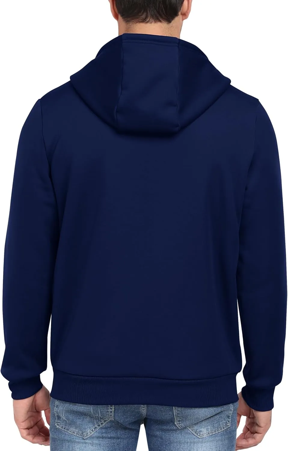 MoFiz Men's Fleece Sherpa Lined Hoodies Heavyweight Full Zip Hoodies for Men