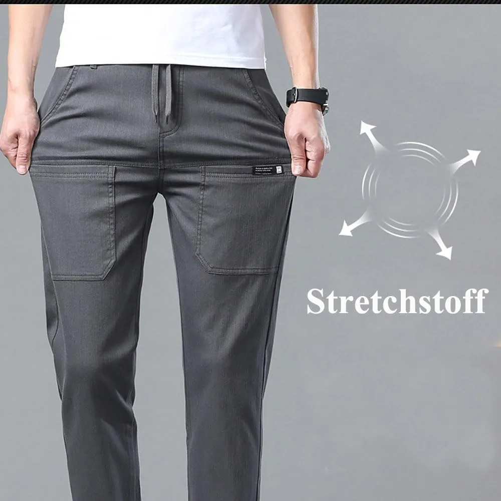 Multipants - High Stretch Multi-Pocket Durable Cargo Pants, Casual High Stretch Pants, Drawstring Elastic Waist Pants